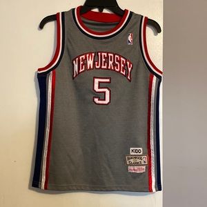 New Jersey # 5 Jason Kidd NBA Mitchell & Ness Jersey